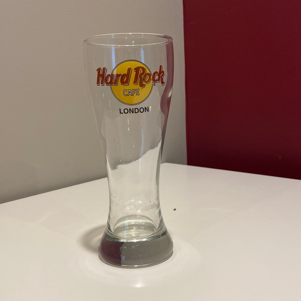 Hard Rock Cafe London Large Pilsner Glass - New